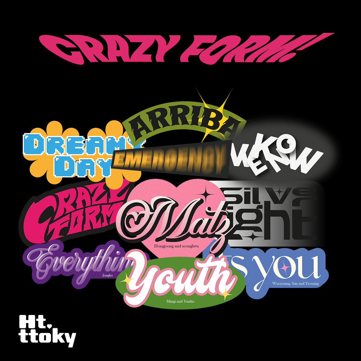 Sticker ATEEZ 'Crazy Form'