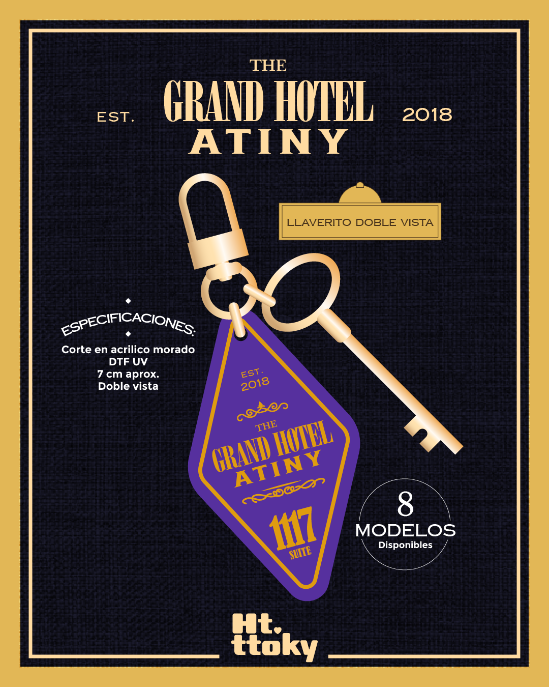 Llavero "The Grand Hotel ATINY"