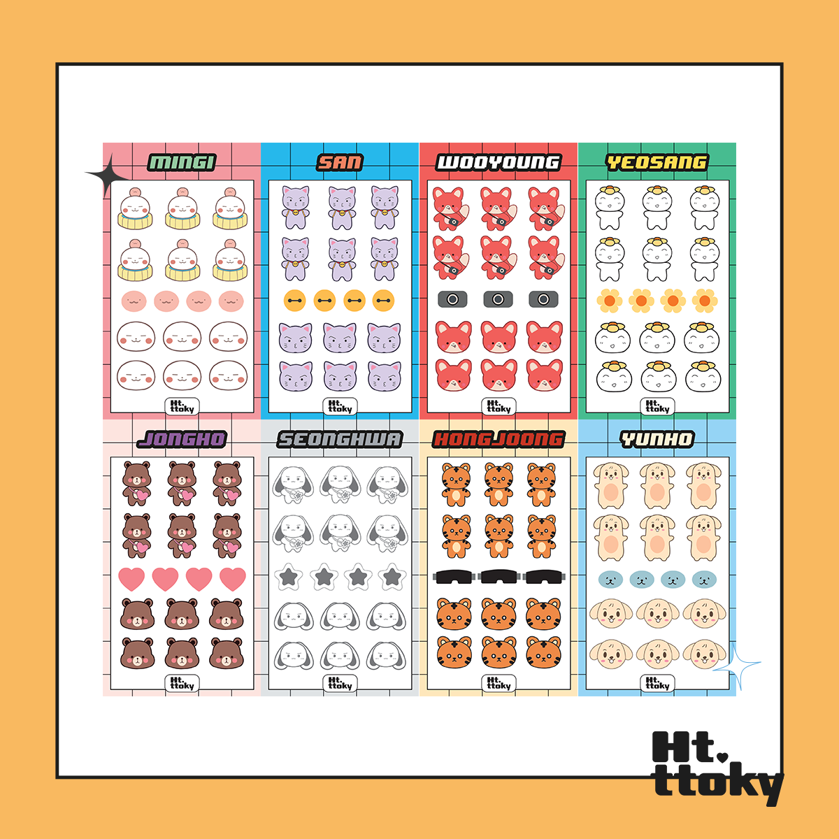 Stickers MD Birthday 2024 ATEEZ
