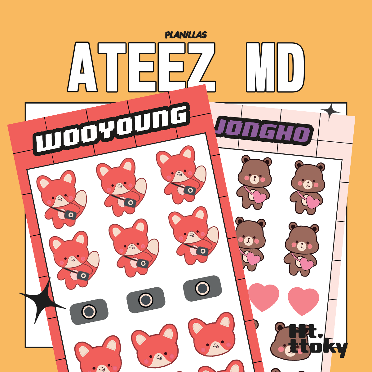 Stickers MD Birthday 2024 ATEEZ