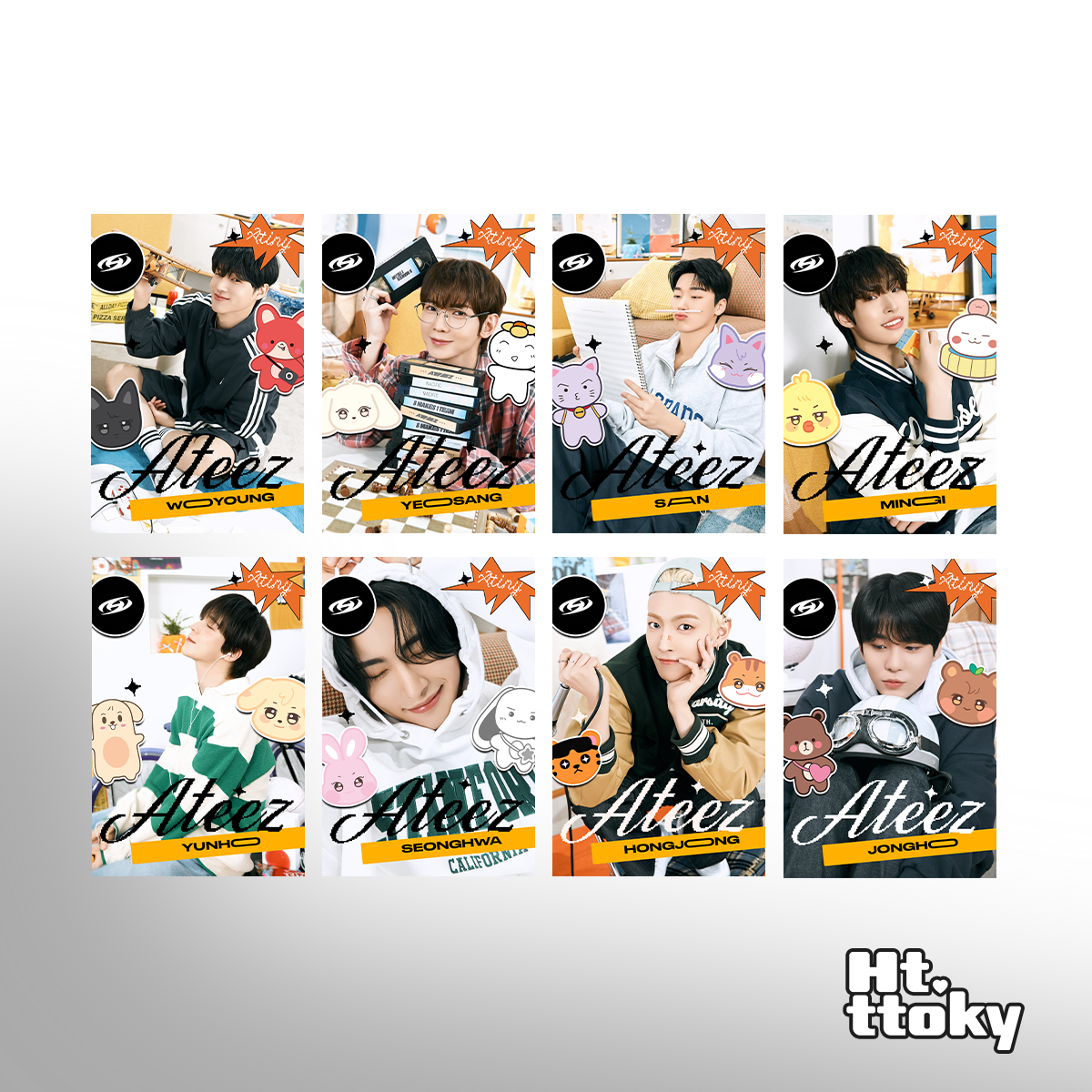 Mini Poster NACIFIC RETRO ATEEZ