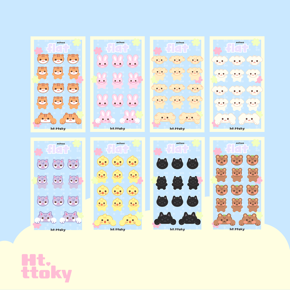 Stickers “Aniteez Flat” ATEEZ