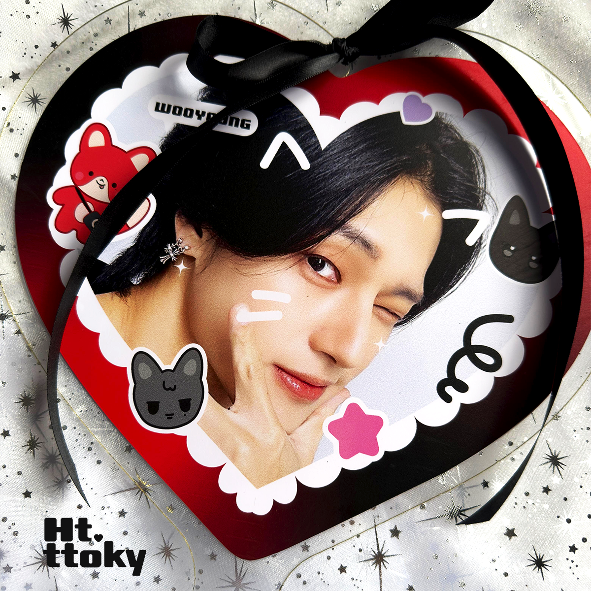 Abanico Uchiwa de Corazón ATEEZ