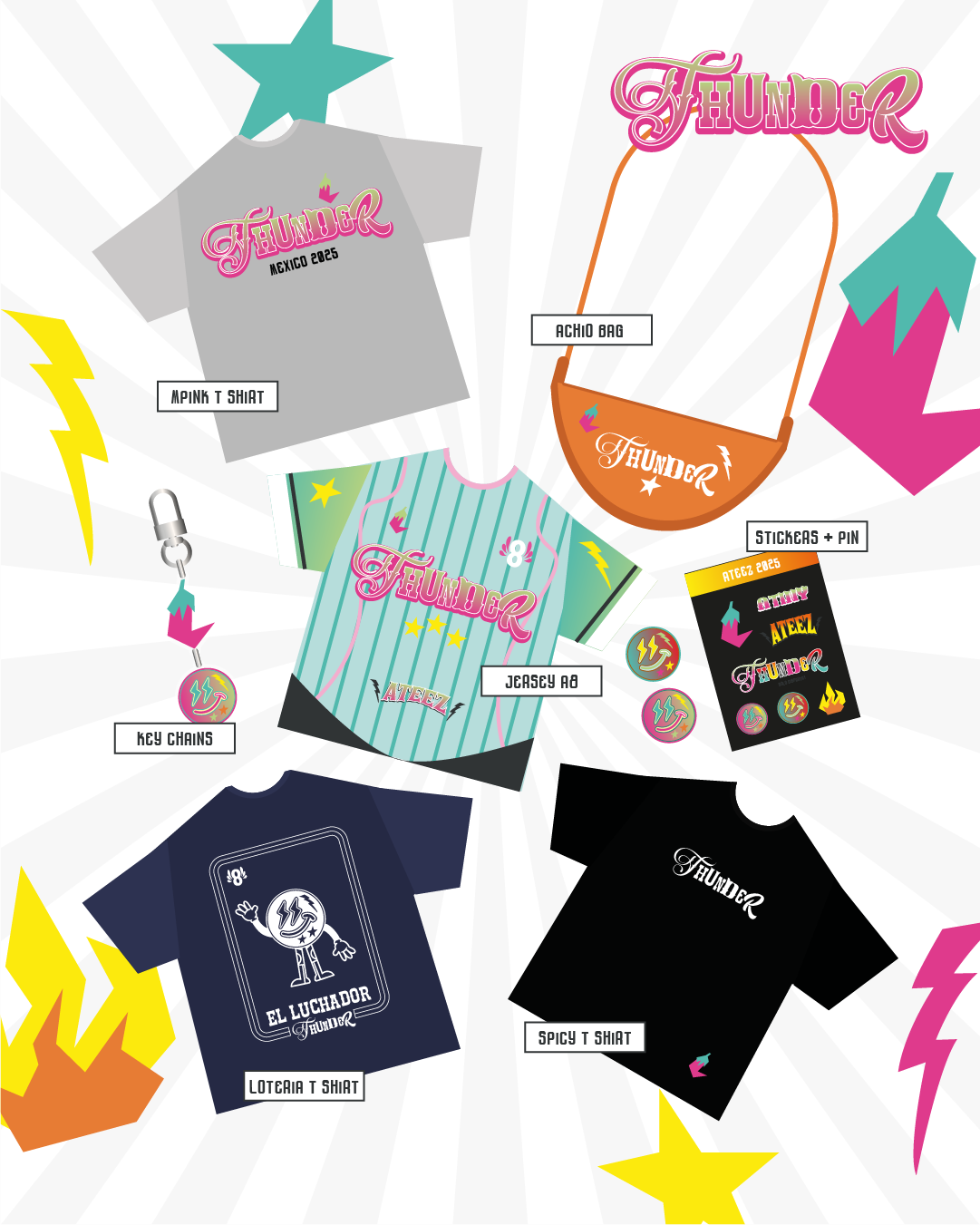 Playera Thunder "Lotería"