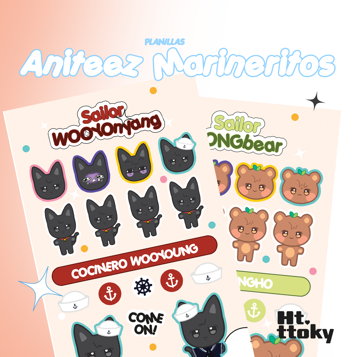Stickers Aniteez Marineros