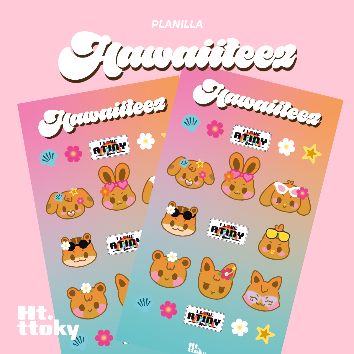 Stickers Veraniegos KawaiiTeez